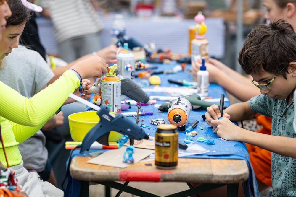 Creatieve workshop op Club Delft Festival