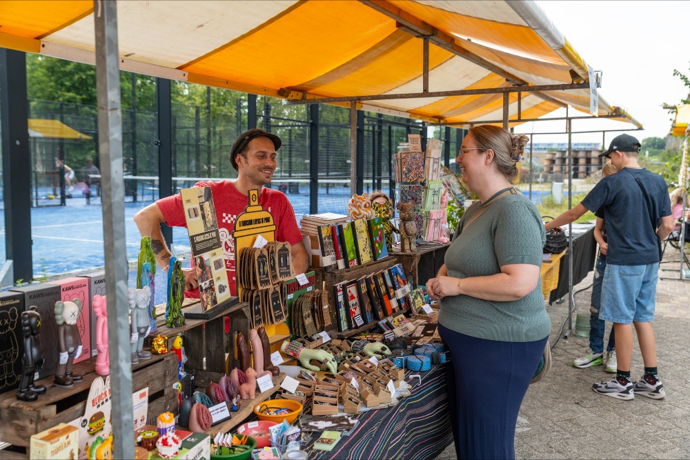 Marktkraam op Club Delft Festival