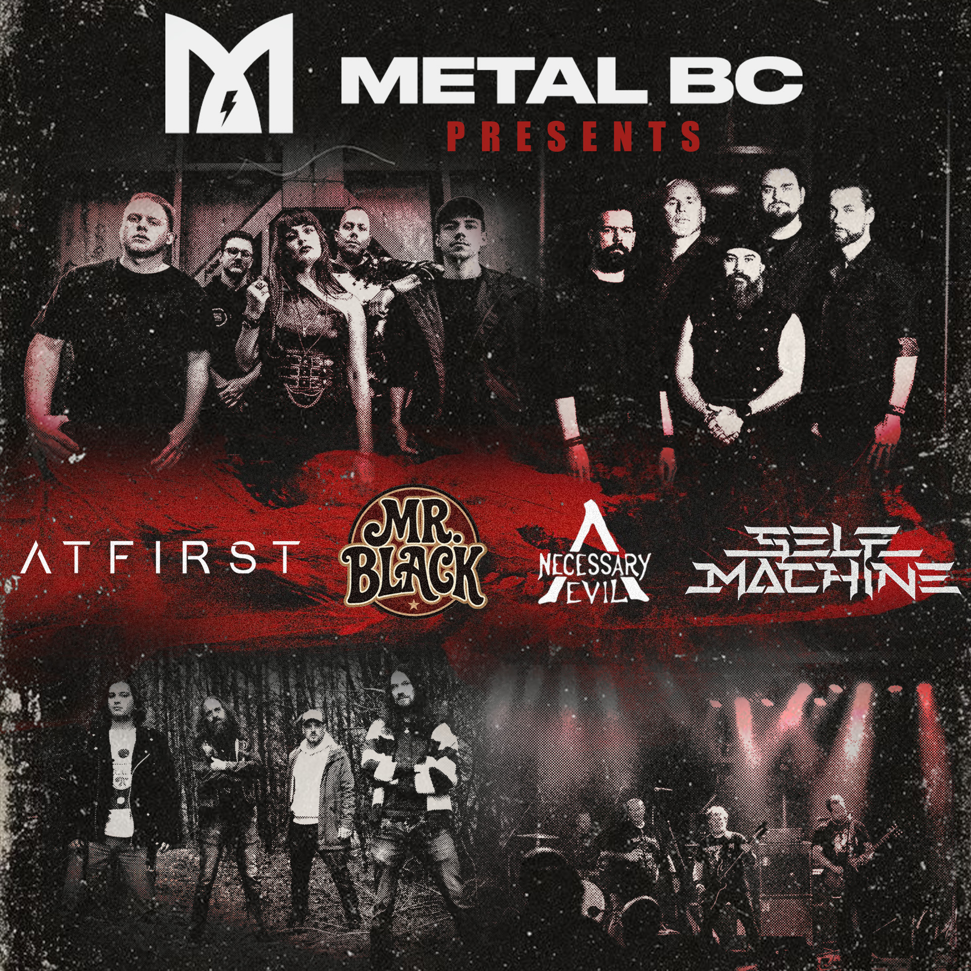Metal BC presents: Selfmachine + At First + A Necessary Evil + Mr. Black