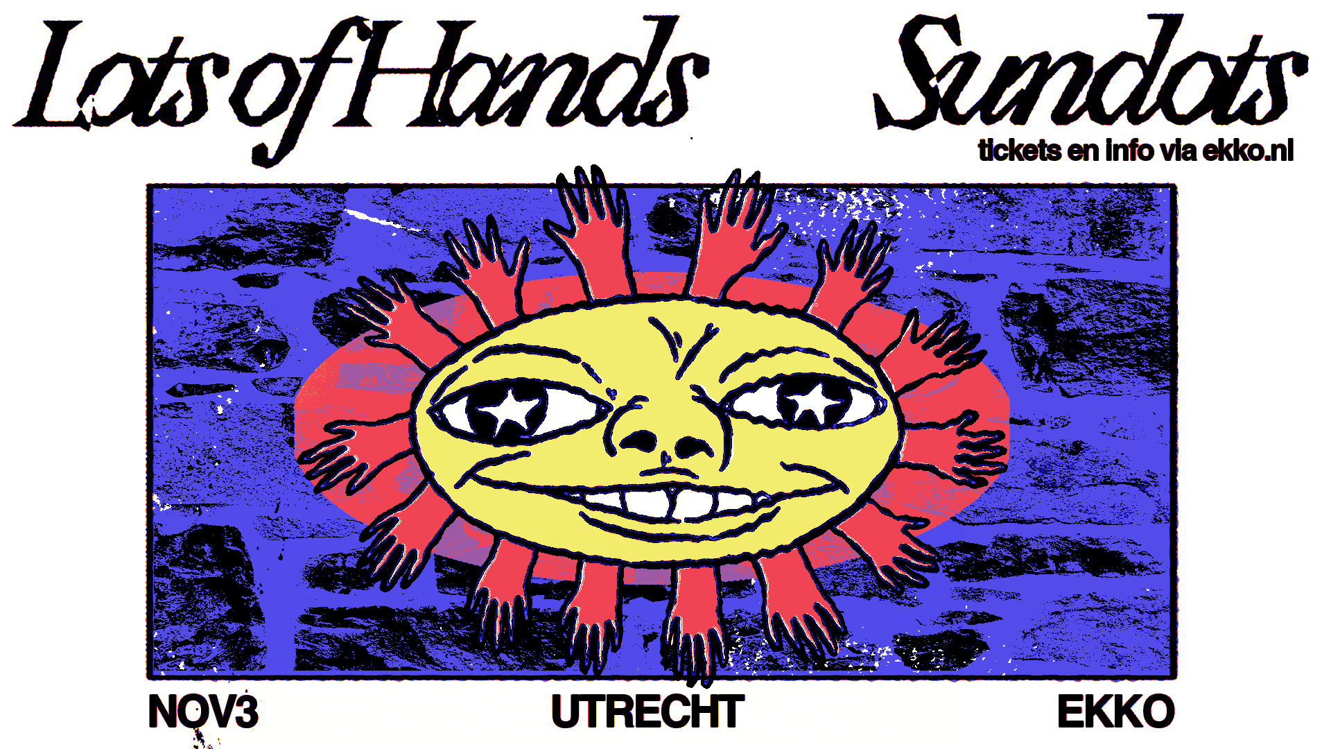 lots of hands & sundots