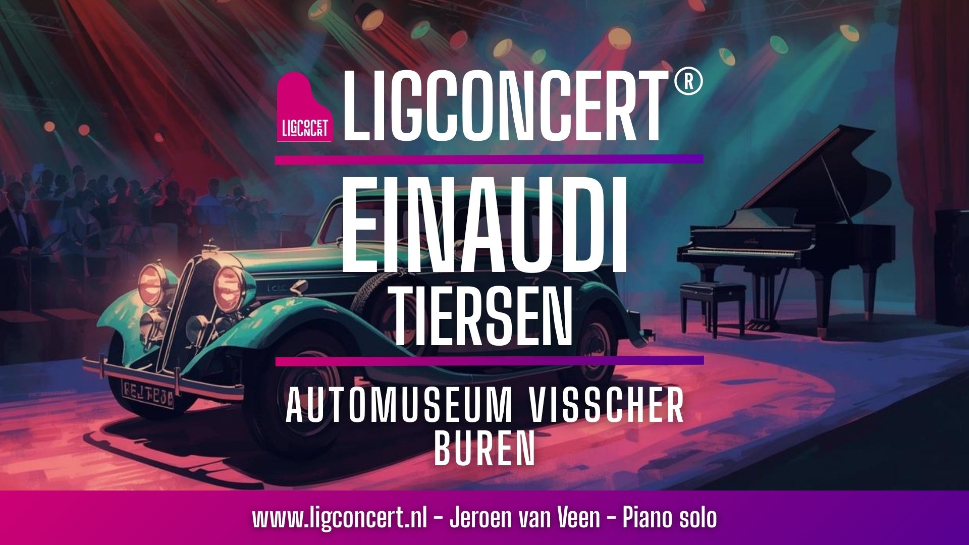 Ligconcert Einaudi + Tiersen,  Automuseum Visscher Buren