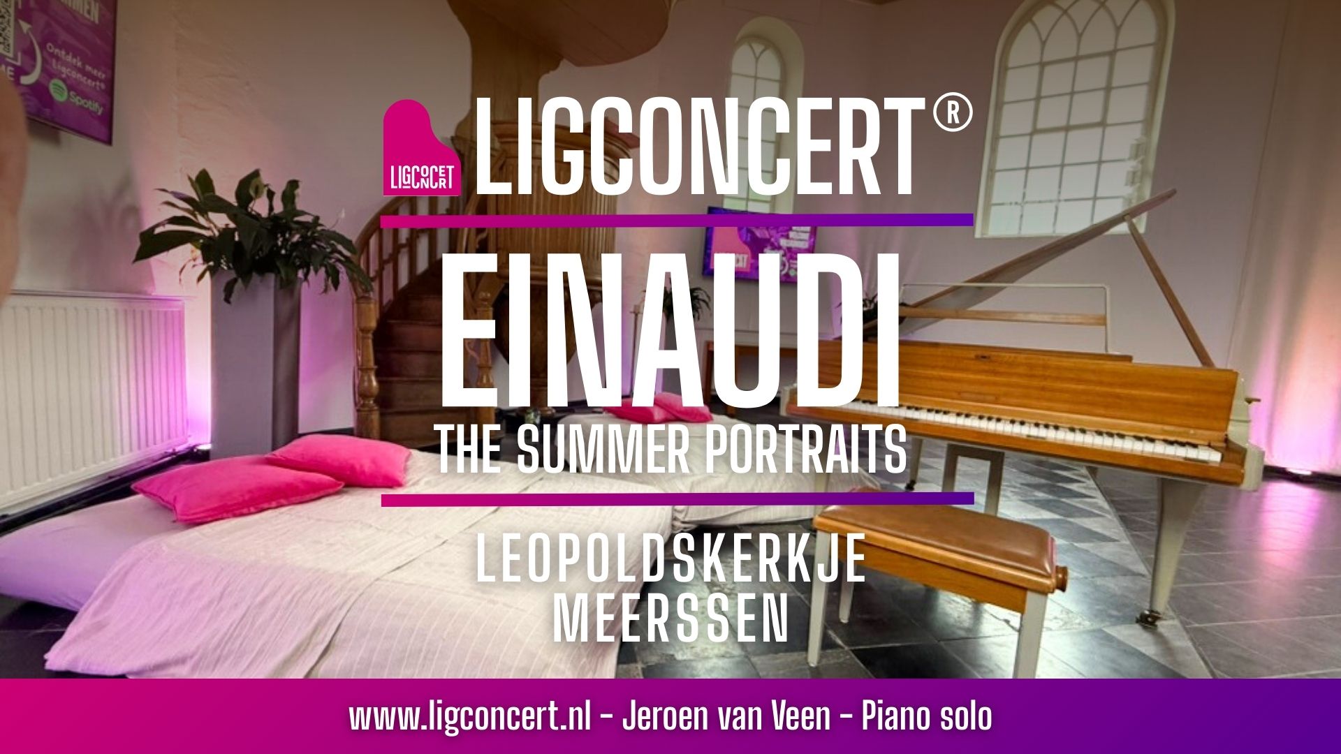 Ligconcert Einaudi The Summer Portraits, Leopoldskerkje Meerssen