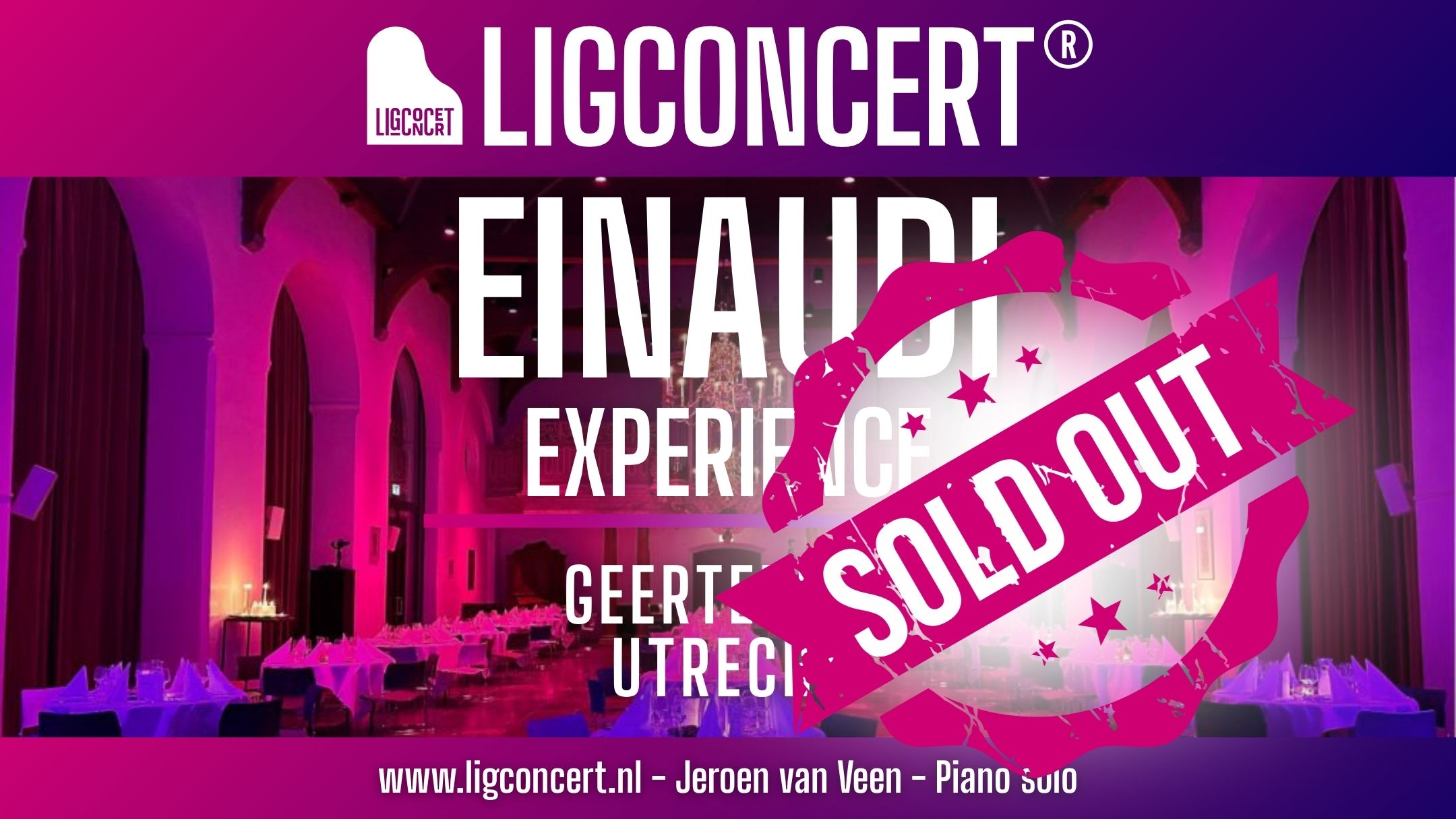 Ligconcert EINAUDI EXPERIENCE, Geertekerk Utrecht