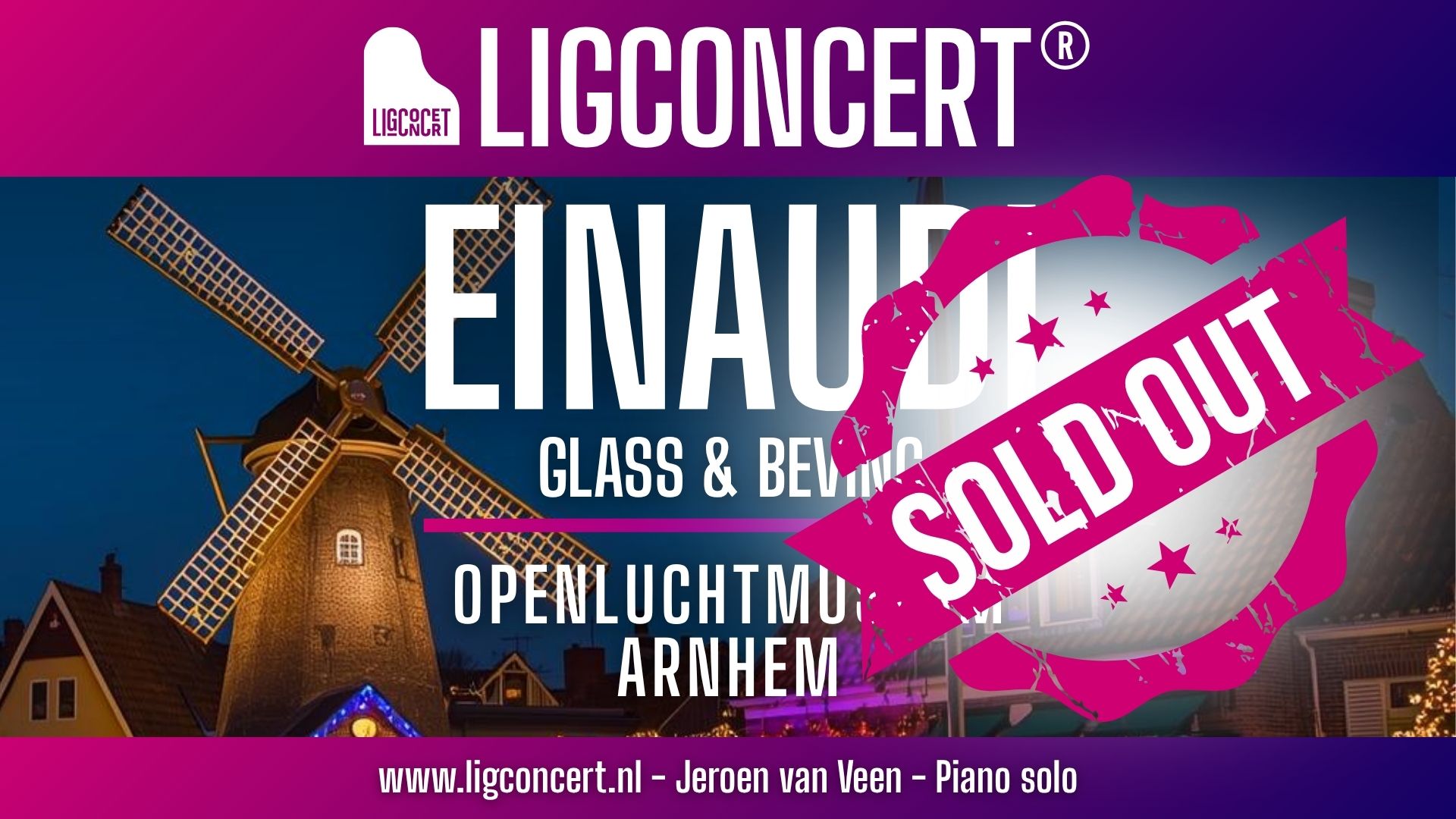 Ligconcert EINAUDI-GLASS-BEVING, Openlucht Museum, Loods Goes, Arnhem