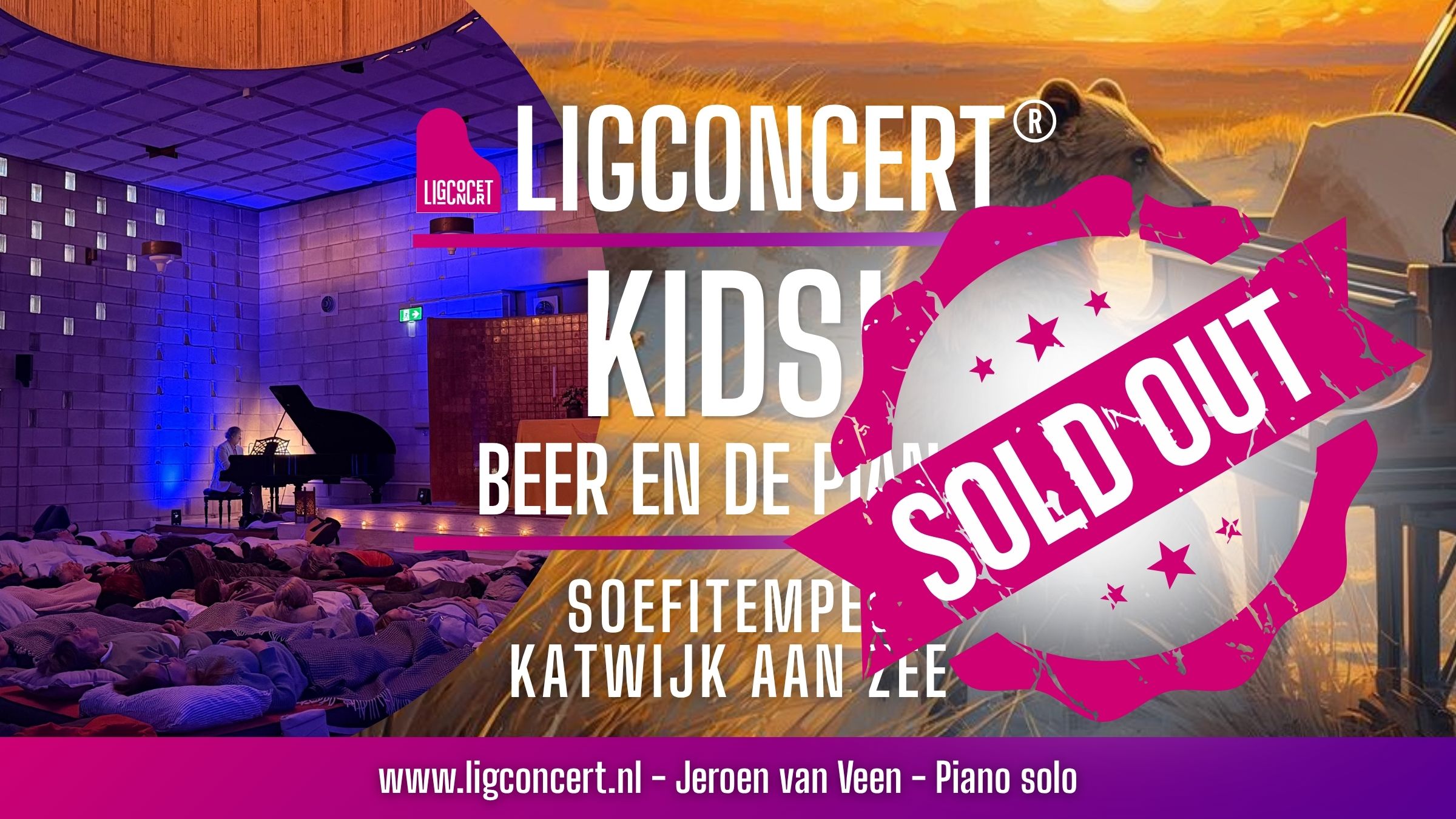 Kids Ligconcert op Berenjacht, Soefitempel Katwijk aan Zee