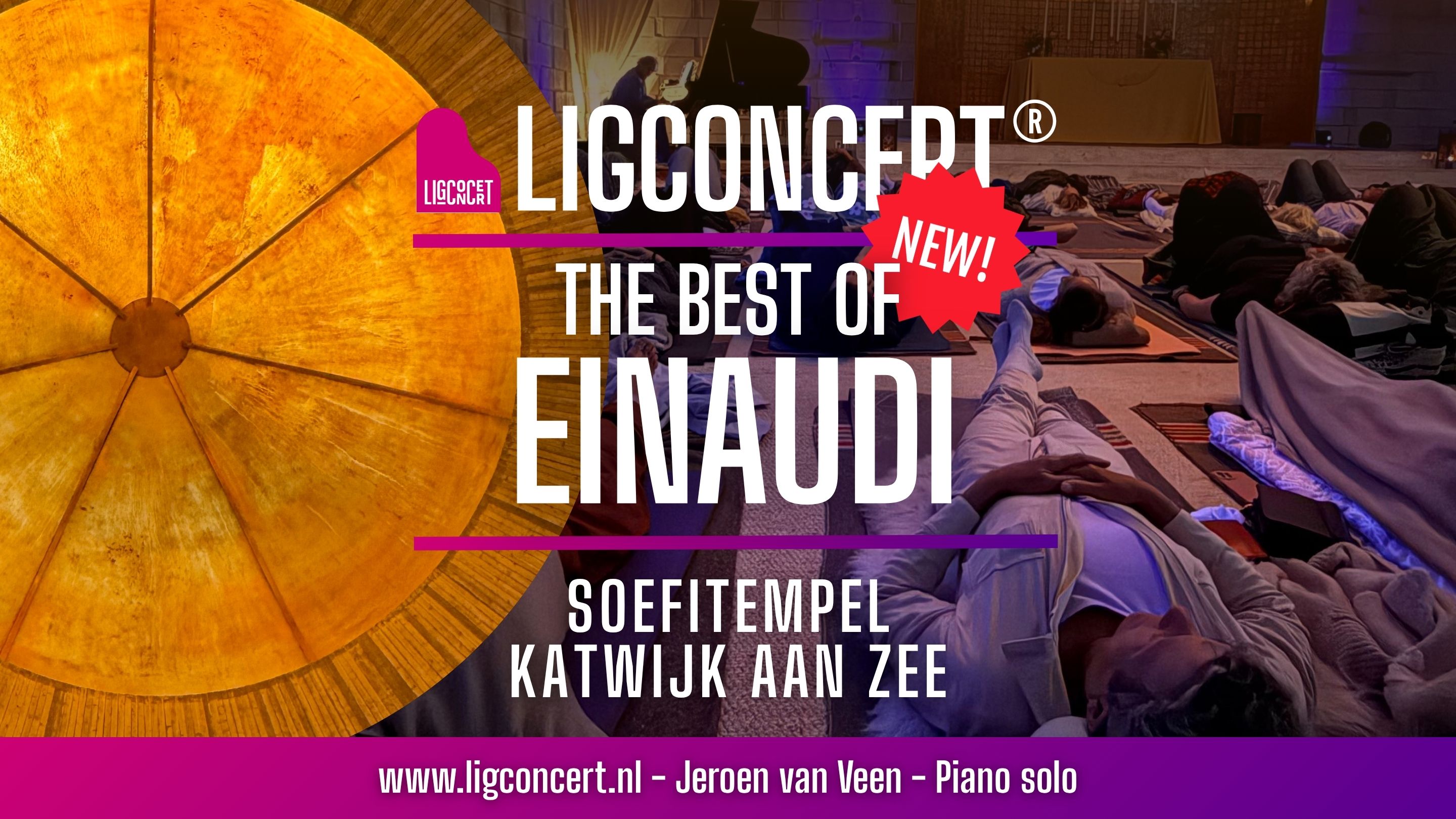 Ligconcert Best of Einaudi, Soefitempel Katwijk aan Zee