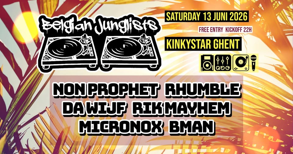 Belgian Junglists Night poster
