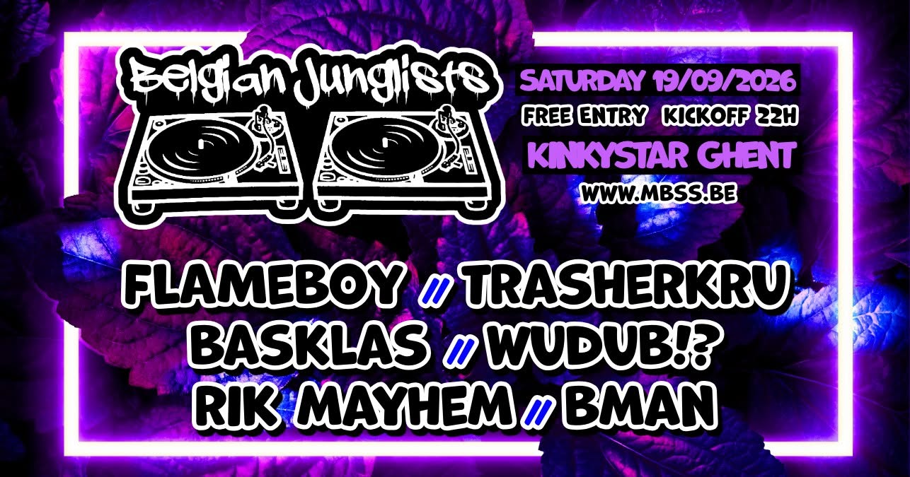Belgian Junglists Night poster