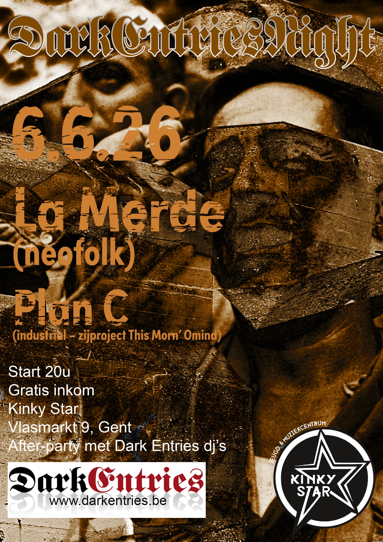 Dark Entries Night: La Merde (BE) + Plan C (BE) poster