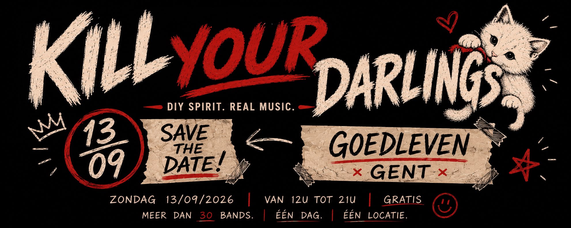 KILL YOUR DARLINGS - Goedleven poster