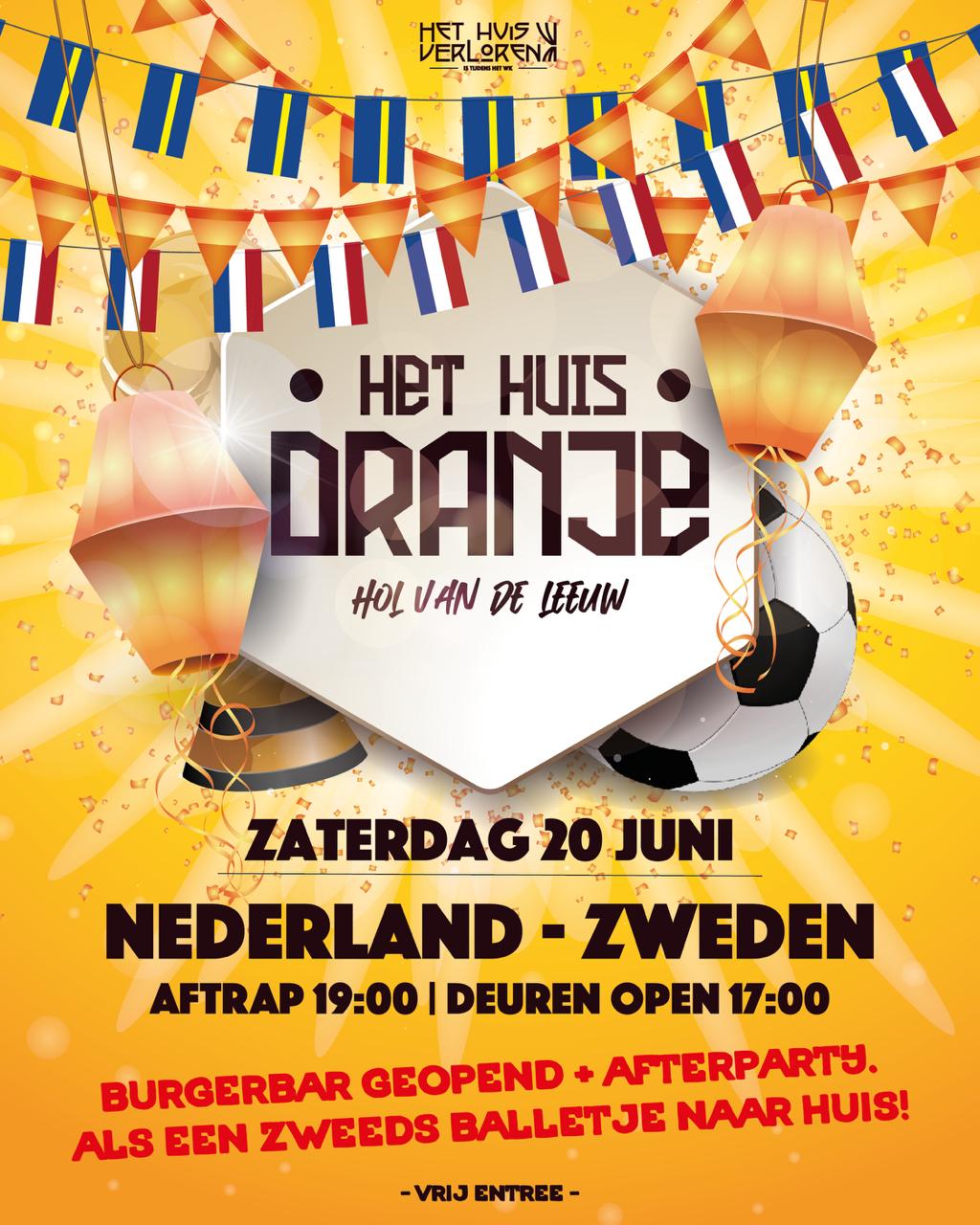 WK Nederland - Zweden 