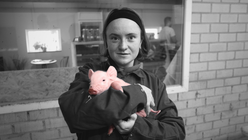 De kleine vriendelijke veganist